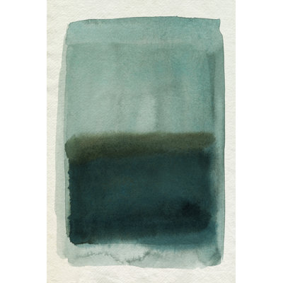 Seaglass Windowpane I - Wrapped Canvas Painting