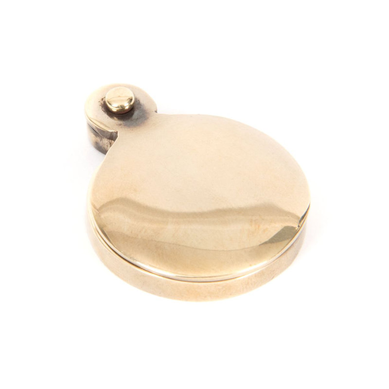 Escutcheon Satin Chrome, Aged Brass