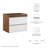 Modway Render 23.5" Wall Mounted Single Bathroom Vanity Base Only-59188626