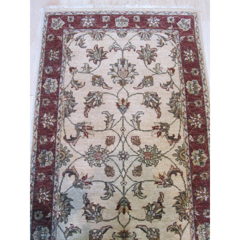 Hand Knotted Wool Floral Area Rug