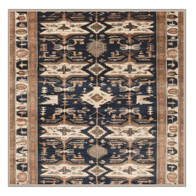 Tapis brun lavable à la machine