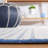 Karpeta Striped Hand Woven Wool and Cotton Area Rug -2114012945