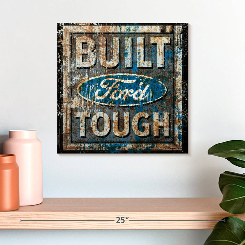 Plaque murale Kickelige Old Ford, H 16 po x l 16 po