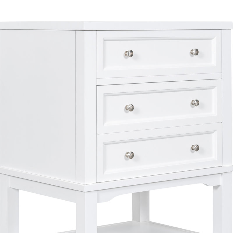 24" Bathroom Sink Vanity - Solid Wood, , Refresh Modern Wood & Ceramic Choice