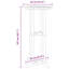 Table de bar vidaXL en polyéthylène noir 21,65 po x 21,65 po x 42,13 po