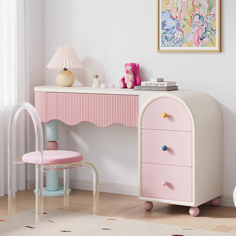Meuble-lavabo moderne 62,99 "et commode avec tabouret de maquillage
