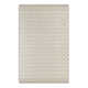 Lavande Checkered Wool Area Rug in Tan/Ivory
