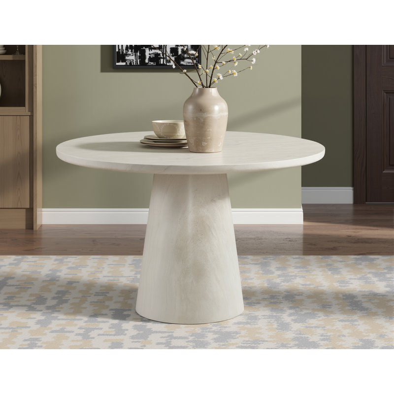 Camden "Indoor/ Outdoor" 48 Inch Round Concrete Dining Table, Cloud