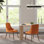Chaise d'appoint rembourrée Kanalu