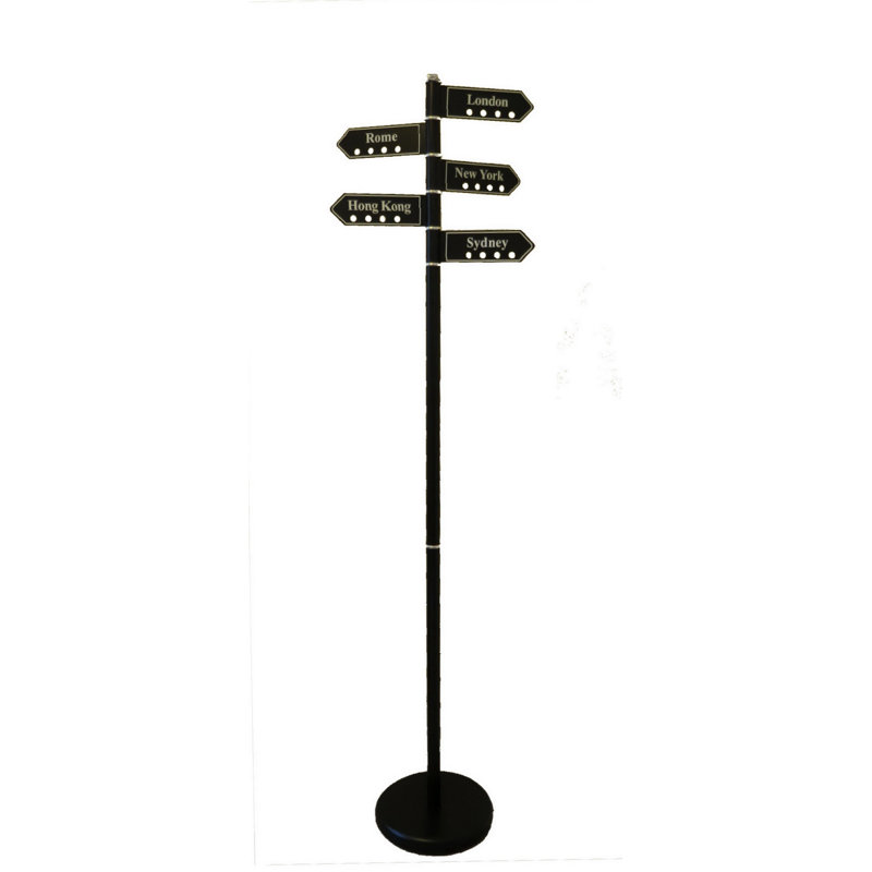 Metal Freestanding Coat Rack, Black