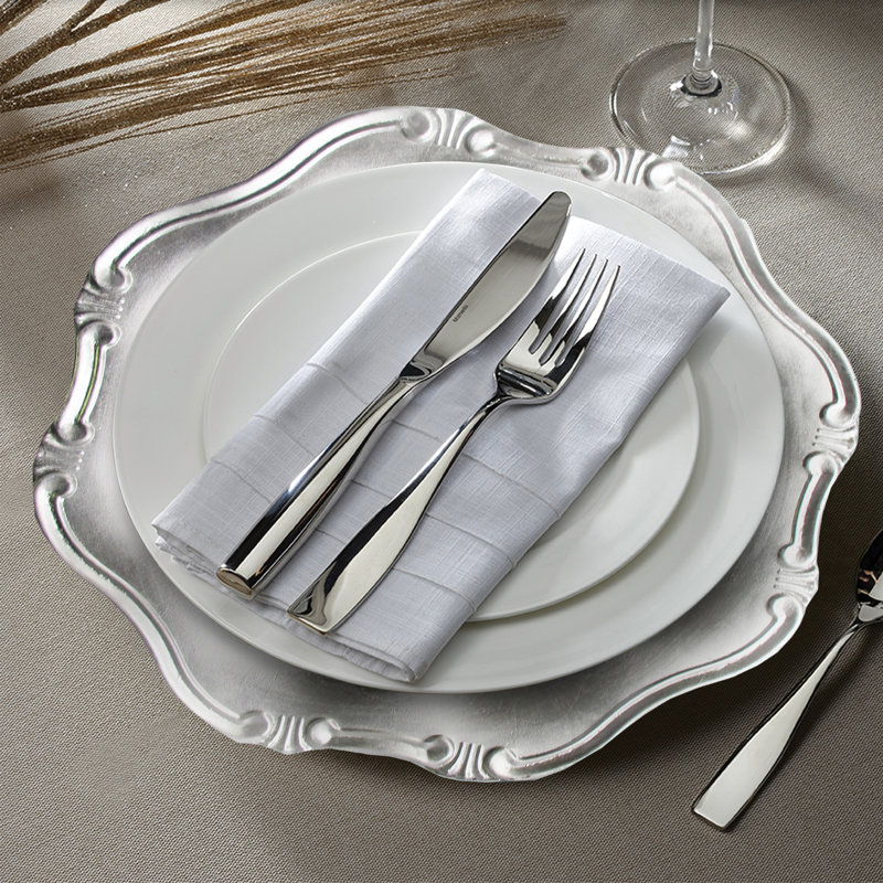 13" Charger Plate, Silver