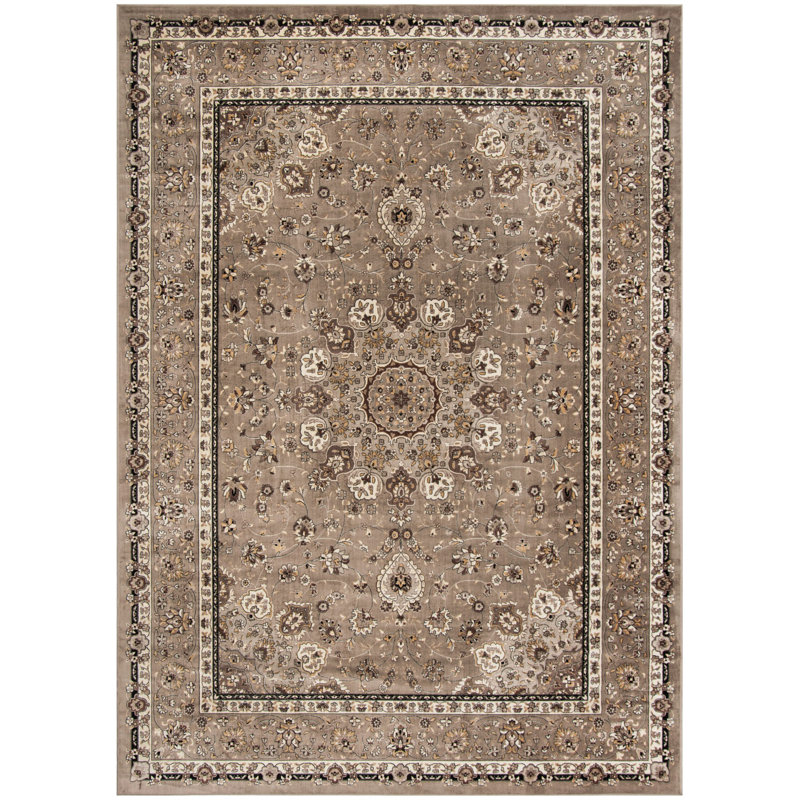Carolus Viscose Pile Oriental Rug, Rectangle 8' x 11'6"