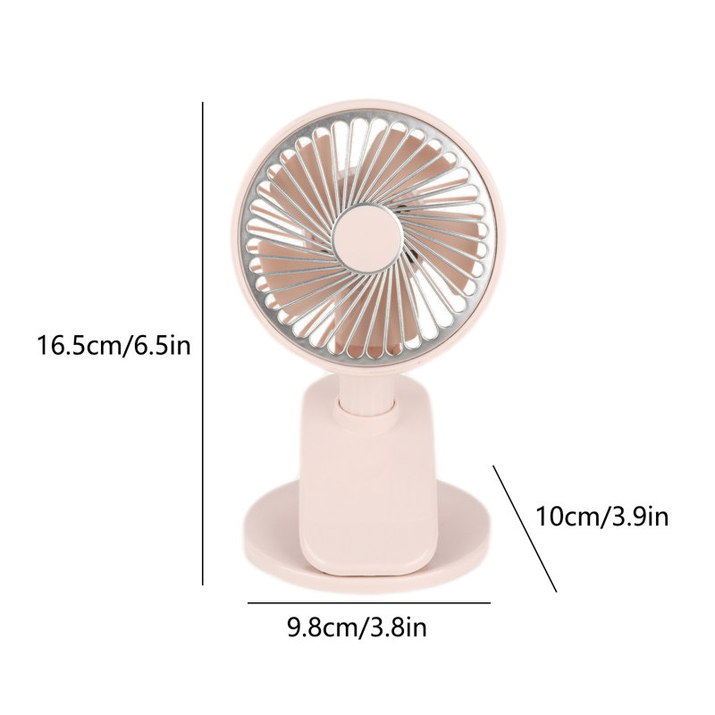 Petit ventilateur de bureau à pince kndnd, Pink