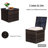 Brown Outdoor Equipment Storage Box - Keeps Your Organized Deck Chest With Zippered Cushion Convenient And Practical