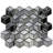 Silver Cubes Pattern 12-In X 12-1/2-In Glass Mosaic Wall Tile(1.04-Sq. Ft/ Piece)