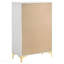 Commode rectangulaire blanche à 5 tiroirs-1391895892