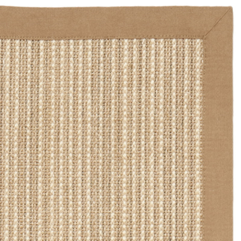Tapis en sisal de fibres naturelles nazi avec latex, Rectangle 4 pi x 6 pi