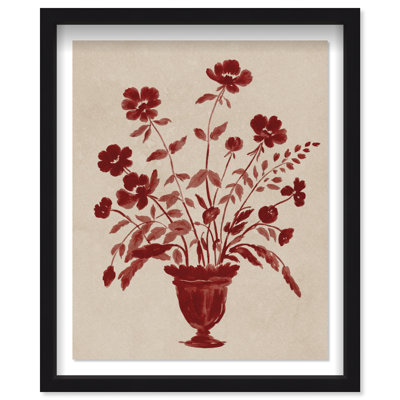 Blooming Vase Framed Graphic Art