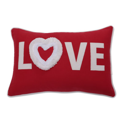 Valentines Cotton Outdoor Reversible Throw Pillow