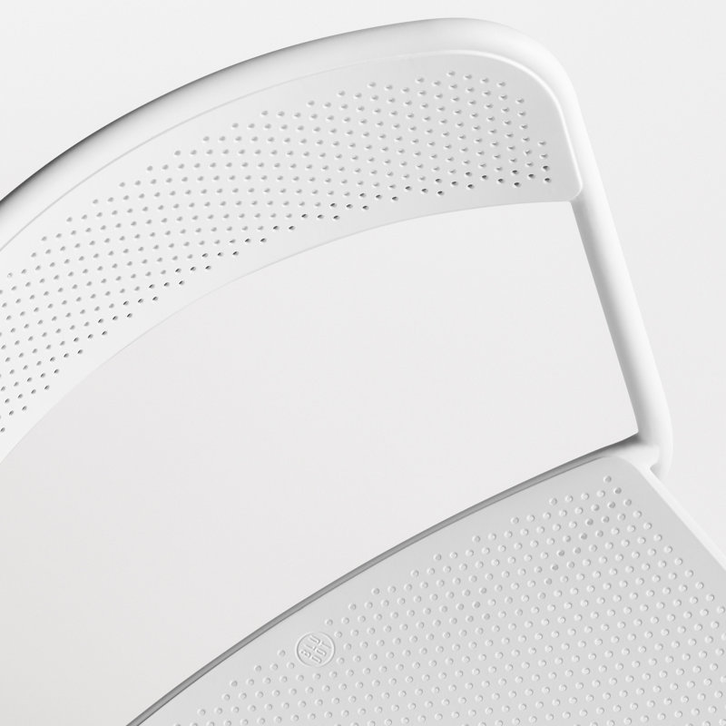 Chaise à garniture, Blanc / Blanc