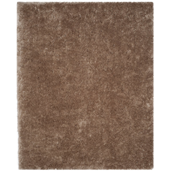 Ebern Designs Gentas Shag Hand Tufted Performance Solid Color Rug ...