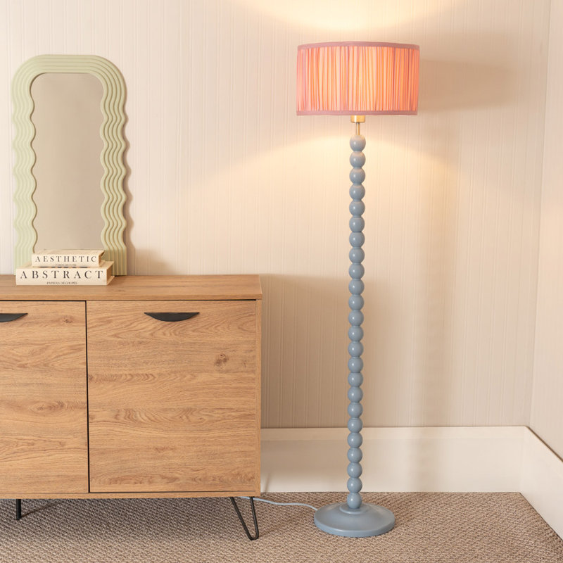Grenada 145cm Traditional Floor Lamp, Yes, Pink, Blue