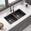 Undermount Double Bowl Quartz Kitchen Sink
