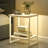 2-tier Side Table With Led Lights