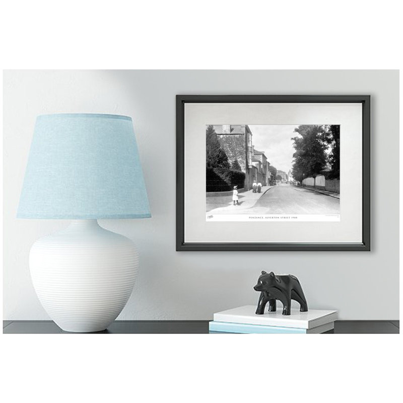 Penzance, Alverton Street 1908 - Single Picture Frame Print, 45cm H x 60cm W x 2.3cm D