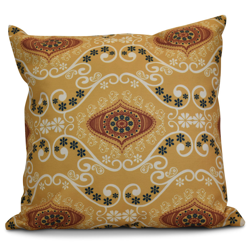 Coussin d'extérieur carré HH Revival, 20 po x 20 po, Or