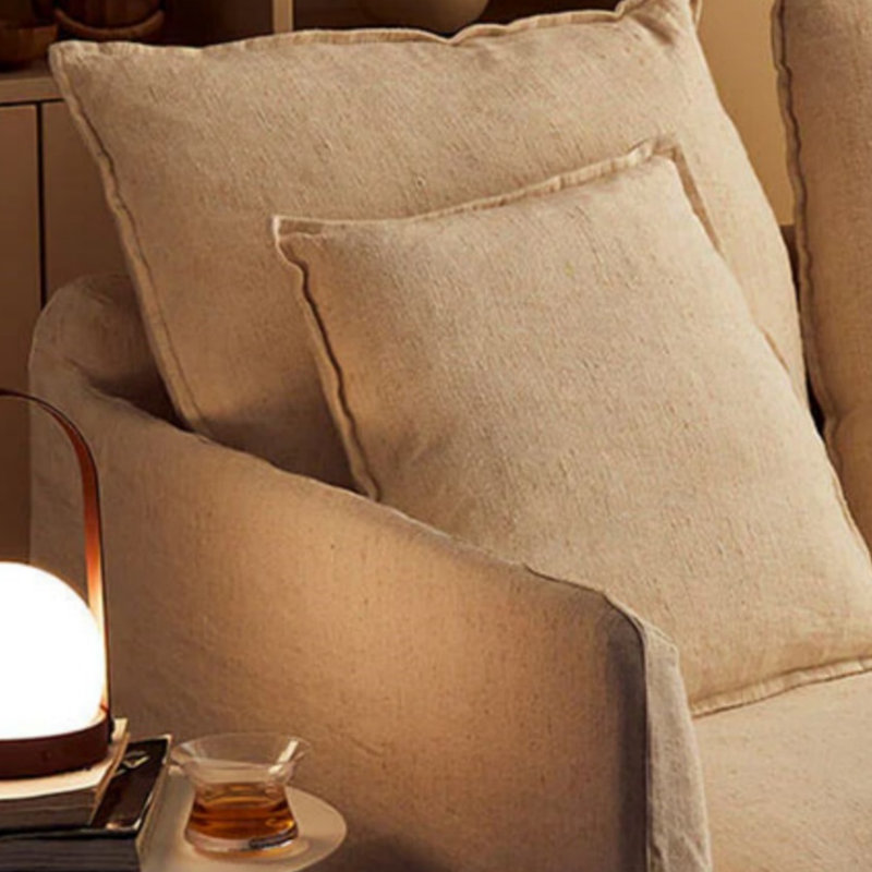 Wabi-Sabi Retro Linen Washable Sofa