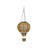 Wicker Hanging Solar Hot Air Balloon Lantern with Glass Panels and Metal Frame-125845214