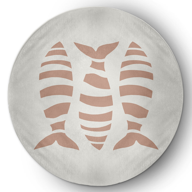 Manito Chenille Animal Print Indoor Rug, Round 5'