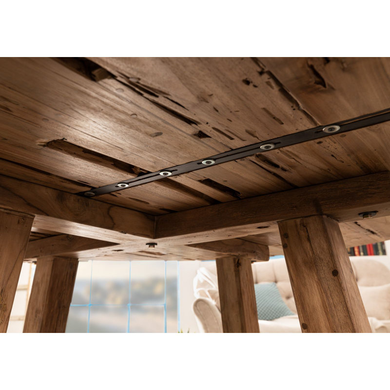 Bassano Teak Solid Wood Dining Table, H78 x L120 x W120cm