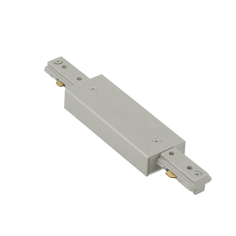 Connecteur d’alimentation en ligne droite, Nickel brossé, Série Halo