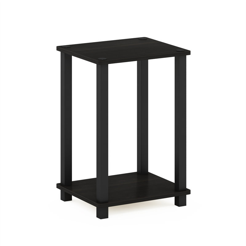 Table de bout avec rangement Edmir, Espresso foncé
