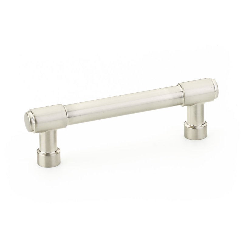 Emtek Jasper Bar Cabinet Pull, 3 1/2" Center to Center, Satin Nickel
