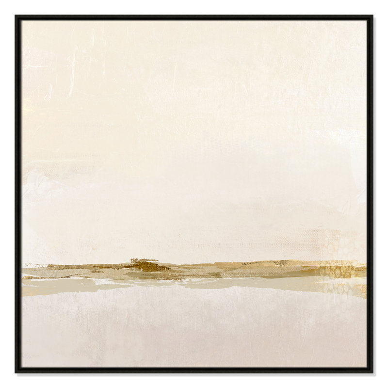 Impression abstraite étonnante par Denise Brown, Toile encadrée flottante espresso, 37.5" H x 37.5" W x 2" D, No Mat