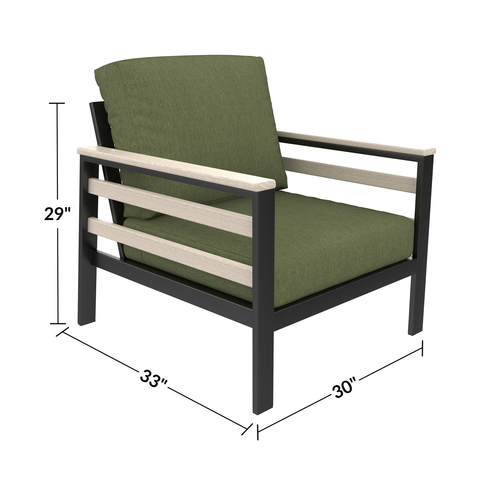 Townsend Sunbrella® Patio Lounge Chair, Sunbrella Canvas Fern, White