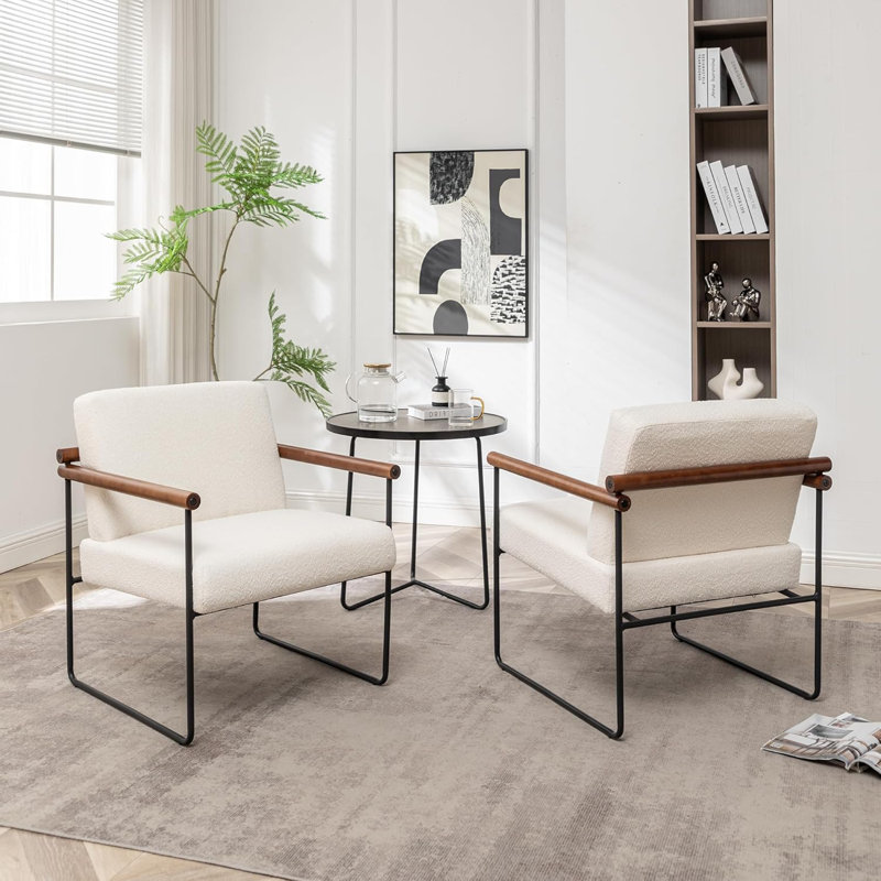 Fauteuil de 25,2 po de large Noyan, Beige