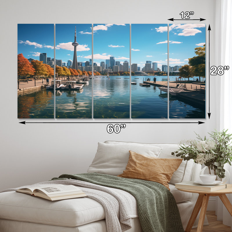 Paysage urbain de Toronto pendant la journée 5 pièces