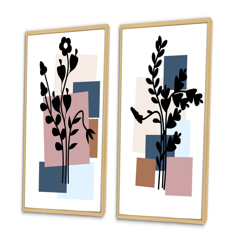 Scandinavian Minimalistic Geometrics II " Scandinavian Minimalistic Geometrics II " 2 - Pieces, 40" H x 40" W x 1.5" D