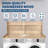 54-inch Washer Dryer Countertop with 2 Tiers & Non-Slip Pads, Wooden Laundry Topper for Organization-123191033
