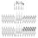 Bravo 65-Piece 18/10 Stainless Steel Flatware Set, Service for 12