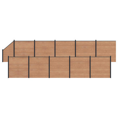 1830 cm W Fencing Kits Fencing with 11 Panel(s) Included