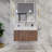 Glasgow 35.5'' Single Bathroom Vanity with Acrylic Top-40625075