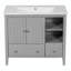 Ensemble de meuble-lavabo simple 36 po avec plateau en céramique Morecambe-1880974422