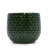 Handmade Glazed Ceramic Planter Set Of 3, 9/7/5 Inch Diameter, Dark Green Solid Glossy Finish, For Succulents & Herbs Outdoor Patio & Indoor Staircase Use, Breathable Clay With Drainage Holes-2039640600