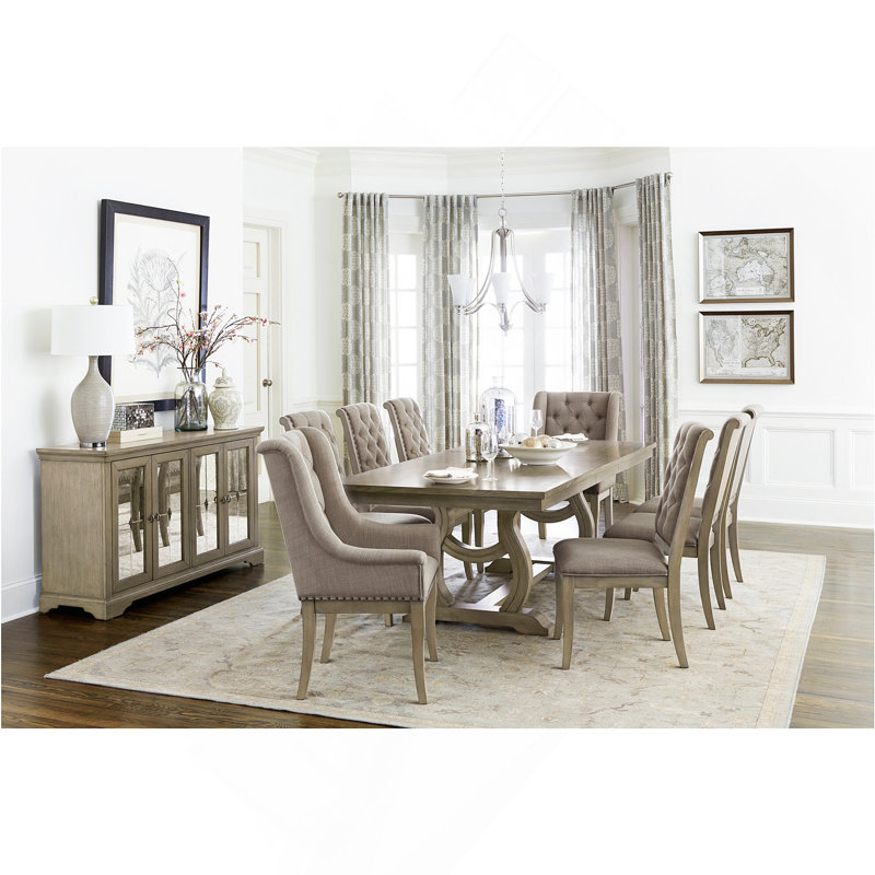 Ensemble de 2 chaises à accoudoirs en tissu capitonné