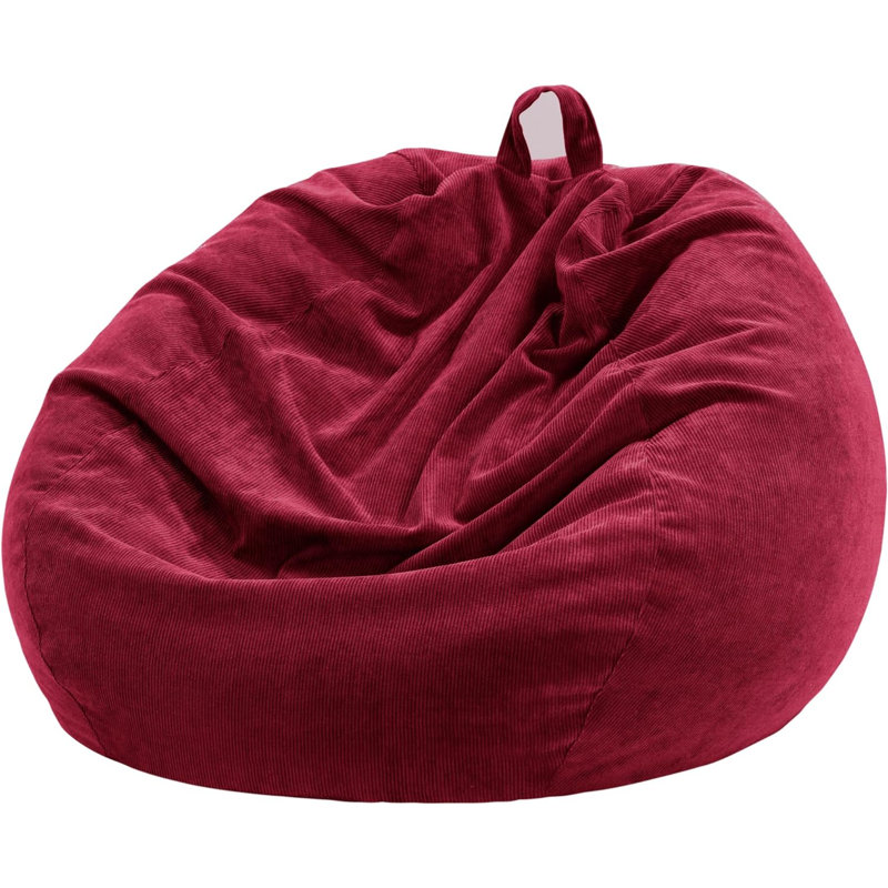 Bean Bag Chair Cover (No Filler) For Adults And Kids, Extra Large Stuffed Animal Storage Bean Bag Washable Soft Premium Corduroy Stuffable Bean Bag Cover